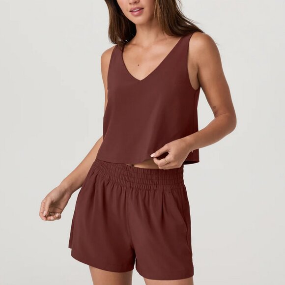 Vuori Tops - NWT Vuori Villa Cropped Tank Burnt Sienna medium